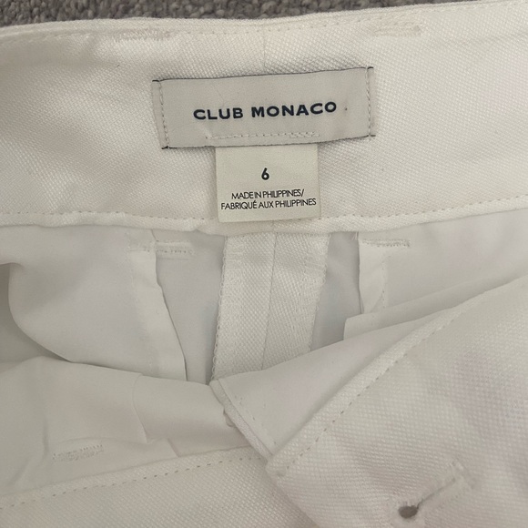 Club Monaco white linen shorts - Picture 3 of 5